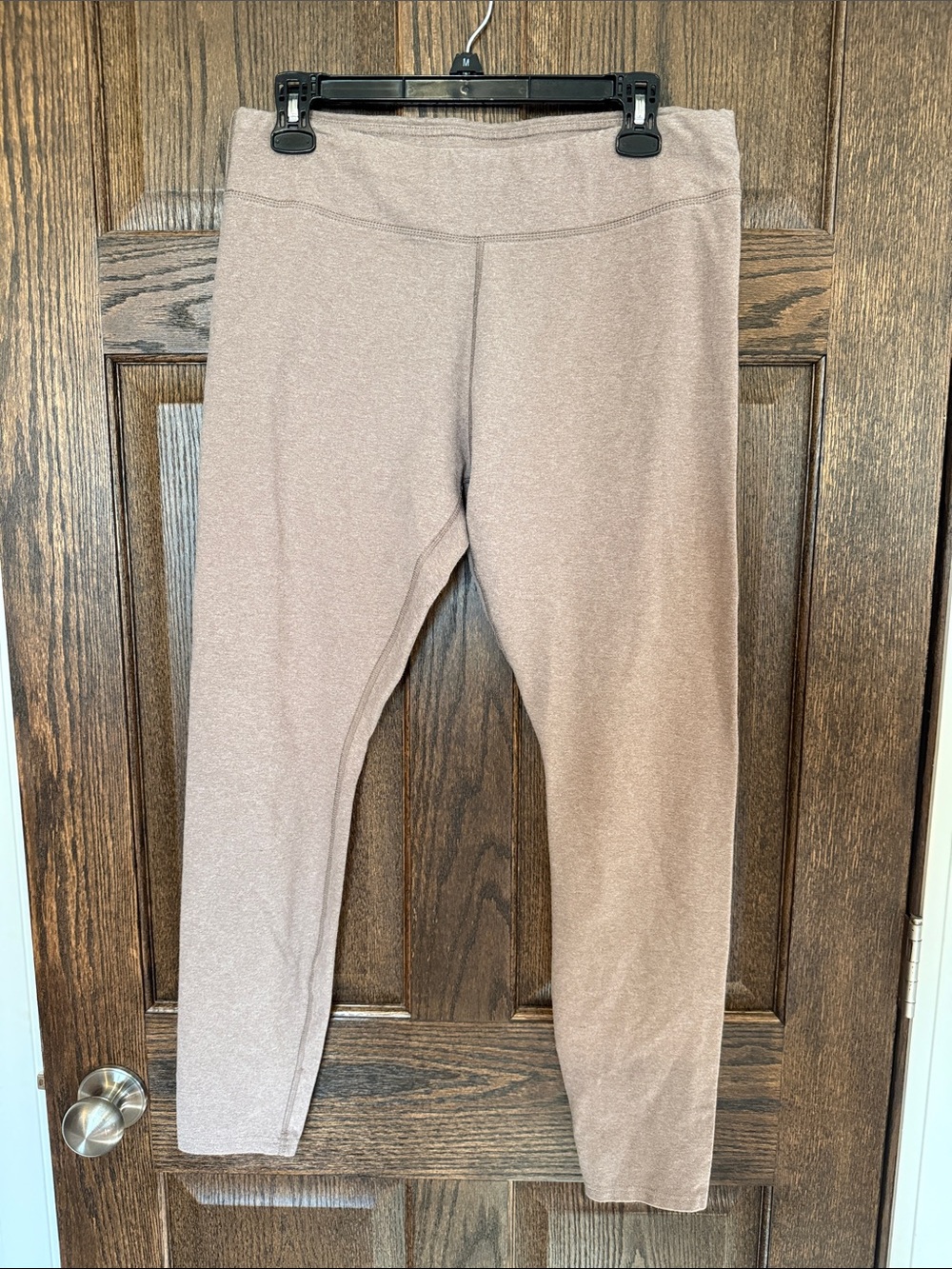 Pact Women's Wide Band Leggings in Taupe Size XL